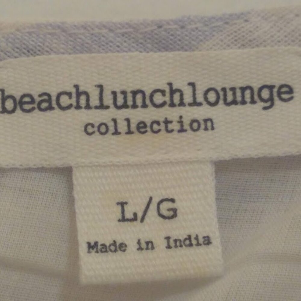 BeachLunchLounge Collection L  A-line striped dress pastel white/light blue - Picture 2 of 13